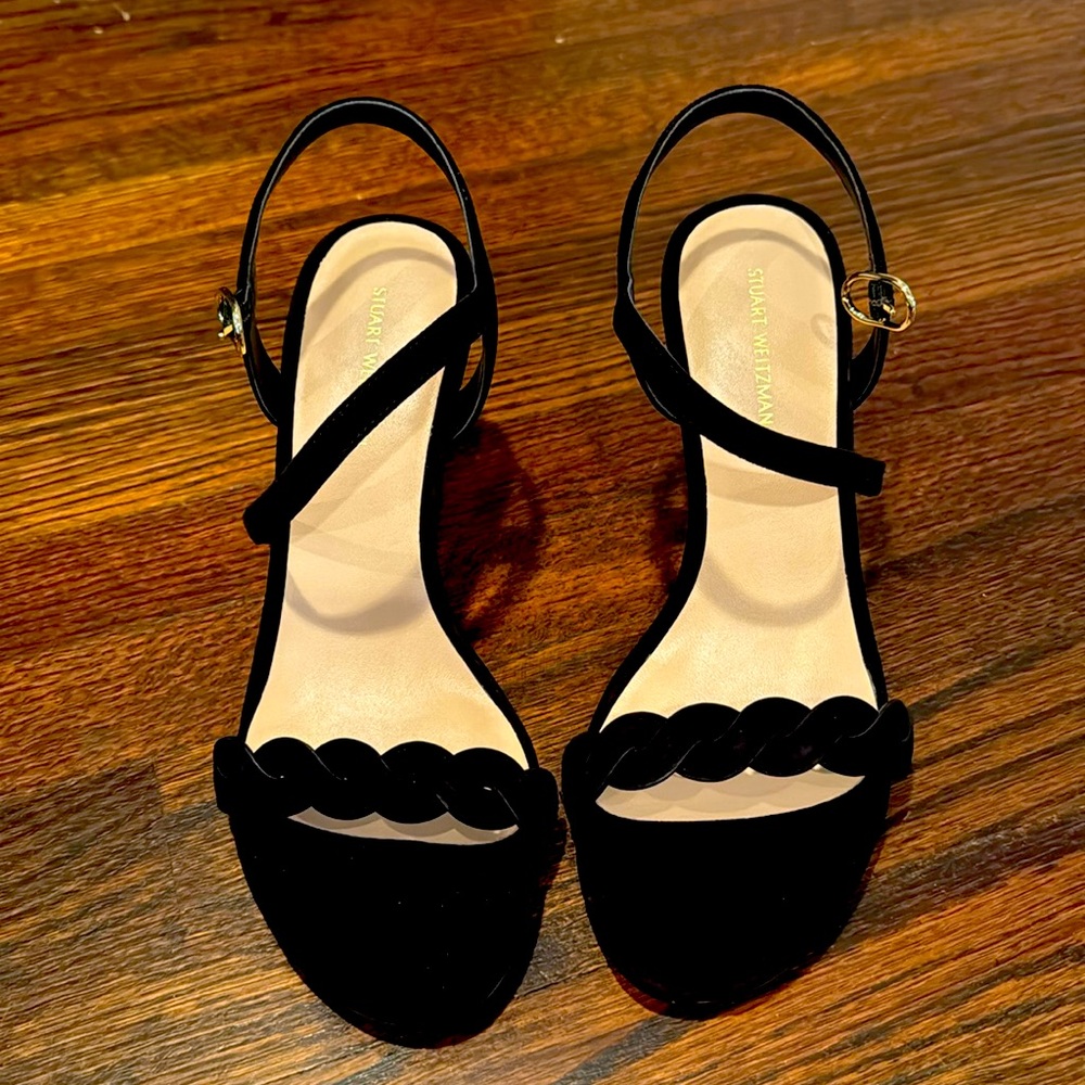 New suede black suede heels